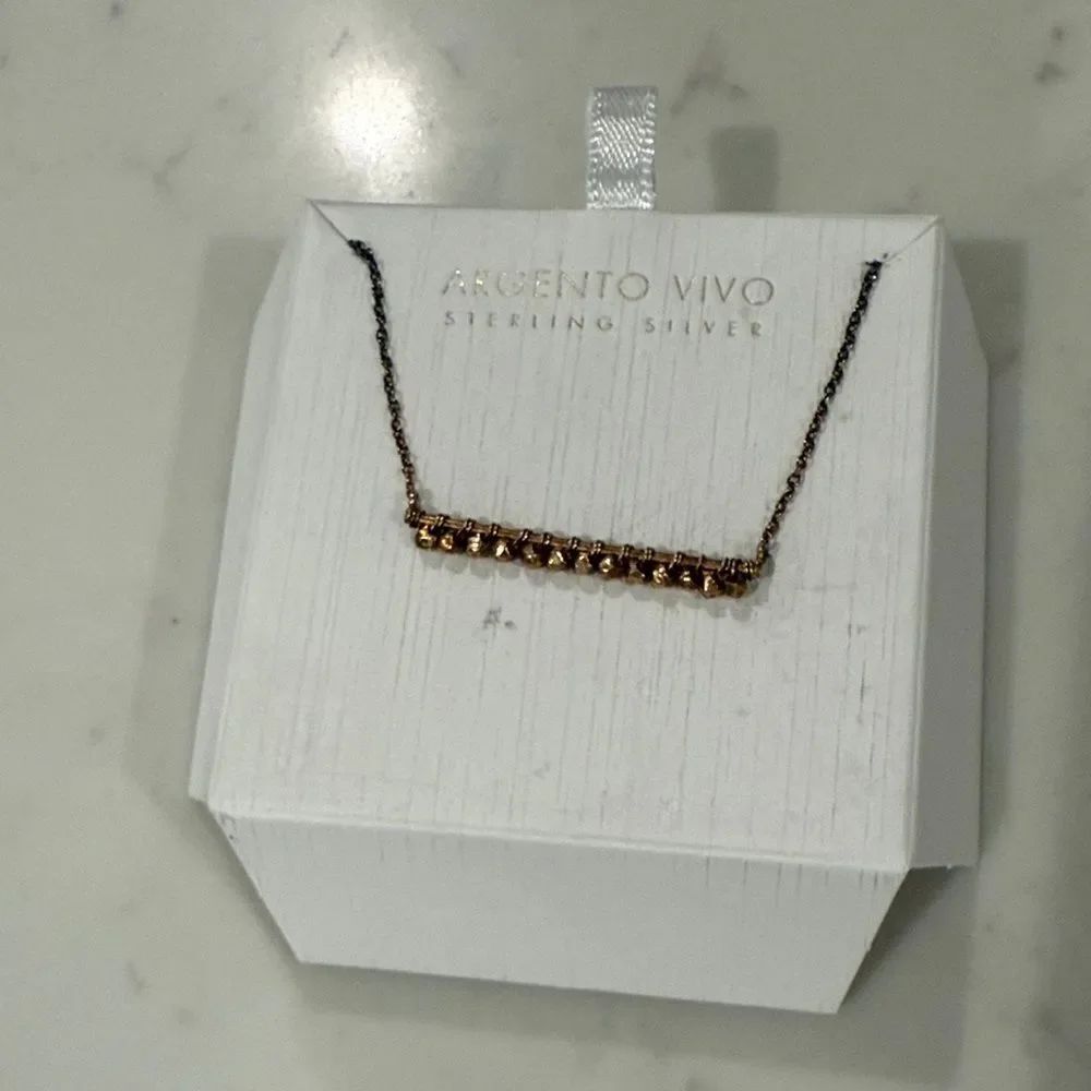 Argento Vivo Gold Beaded Necklace